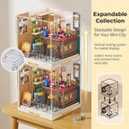 Relax Bar Miniature House Kit, Plastic DIY Dollhouse - Image 5
