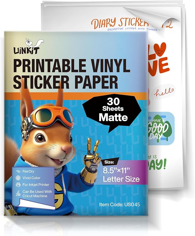 Uinkit Matte Sticker Paper 30 Sheets by UinkitHandicraftsandConservationSpecialist