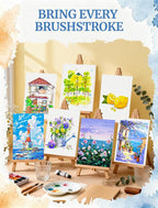 21 Sheets Watercolor Paper 9x12, Cold Press Watercolor Paper Pad, 140 LB/300 - Image 8