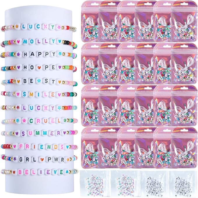 HMHOOXU 24 Set Friendship Bracelet Making Kit Party Favor DIY Jewelry Supplies by Unknown