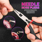LEOBRO Hand Drill, Needle Nose Pliers, Keychain Making Kit, Jewelry Making - Image 6