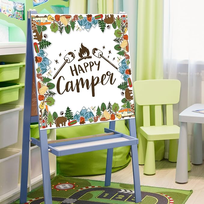 FYSUIMU 65.6 Ft Camping Hiking Bulletin Board Border Back to School Tent Fire - Image 6