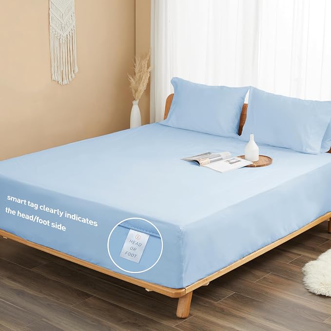 Sunflower Full Fitted Sheet, 1-Piece Deep Pocket Fitted Bottom Sheet 16" - Image 7