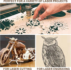 6 Pack Basswood Sheets for Crafts 12"x16"x1/8", 3mm Thick Plywood Sheets Board - Image 5
