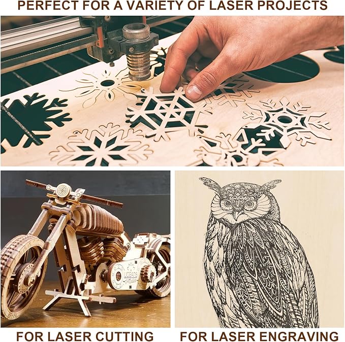 6 Pack Basswood Sheets for Crafts 12"x16"x1/8", 3mm Thick Plywood Sheets Board - Image 5