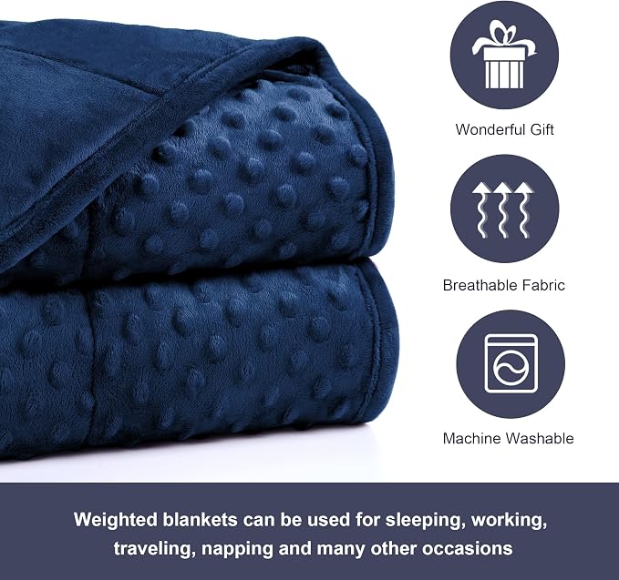 Alomidds Weighted Blanket, Luxury Velvet Weighted Blankets - Image 4