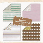 24 Sheets Scrapbook Paper, 12x12in Double-Sided Bohemian Patterned Craft Paper - Image 3
