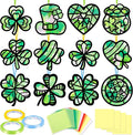 Renbuzhu 40PCS St. Patricks Day Crafts Bulk: Paper Shamrock Suncatchers by Renbuzhu
