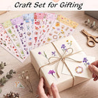 Pengxiaomei 375 Pcs French Flower Stickers - Image 6