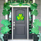 Large Size 12" Wooden Shamrock Ornaments to Paint, St. Patrick's Day Decoration - Image 4