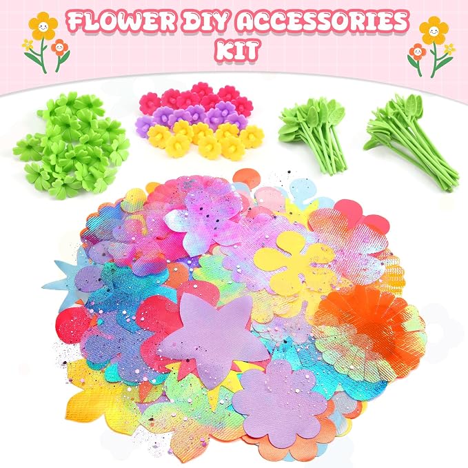 LansinLife DIY Flower Making Arts and Crafts Toys, Arts & Crafts Birthday Gift - Image 2