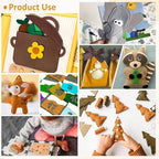 12 Rolls 8"x35" 1.4mm Thick Soft Felt Fabric Sheet 12 Assorted Brown Series - Image 6