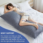MIULEE Memory Foam Body Pillow for Adults, Cooling Long Full Body Pillow for - Image 6