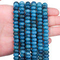 Songxi 5x8mm Natural Apatite Stone Rondelle Beads, Gemstone by SongXi