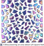 Youway Style Iridescent Cobalt Blue Glass Mosaic Tiles - Image 6