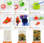 Fountor Window View Paint by Numbers Kit - Image 7