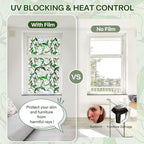 Stained Glass Window Film UV Resistant Window Privacy Film, Hummingbird Floral - Image 4