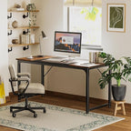 Huuger Computer Desk, 63 Inch Office Desk, Gaming Desk - Image 7