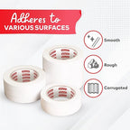 XFasten Double Sided Tape Clear, 2-Inch by 30-Yards, Ideal as a Gift Wrap Tape - Image 8