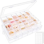 2 Pack Clear Bead Organizer Tackle Box by Outuxed