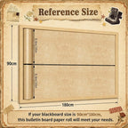Vintage Parchment Bulletin Board Roll Non-Woven Fabric Poster 16in X 12ft | - Image 3
