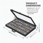 Card Display Case Aluminum Trade Show Display Case Large Portable Trading - Image 3