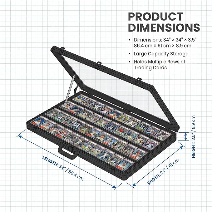 Card Display Case Aluminum Trade Show Display Case Large Portable Trading - Image 3