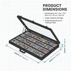 Card Display Case Aluminum Trade Show Display Case Large Portable Trading - Image 3
