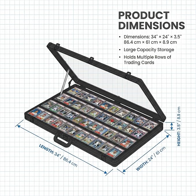 Card Display Case Aluminum Trade Show Display Case Large Portable Trading - Image 3