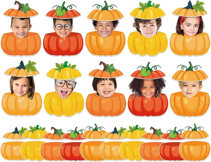 gisgfim 80Pcs Fall Pumpkin Cutouts Thanksgiving Fall Decorations Bulletin Board by gisgfim