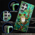 for Samsung Galaxy S23 Ultra Case, Frog Stained Glass Pattern Glossy 2 in 1 - Image 4