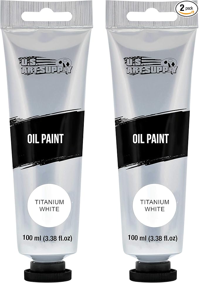 U.S. Art Supply Titanium White Oil Paint by USArtSupply
