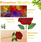 Glass Flowers, Stained Glass Rose - Image 4