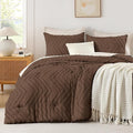 Andency Brown Twin/Twin XL Comforter Set, Twin Bed Comforter by Andency