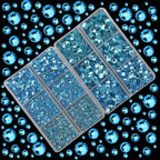 10000Pcs 2-Boxes Mixed Size Hot Fix Round Crystals Gems Glass Stones Hotfix - Image 2