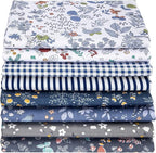 Aubliss 8pcs Fat Quarter Fabric Bundles 20'' x 20'' Cotton Craft Fabric Pre-Cut - Image 8