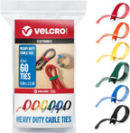 VELCRO Brand ONE-WRAP Cable Ties | 60Pk | 8 x 1/2" Straps by VELCROBrand