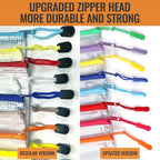 24pcs Mesh Zipper Pouch Bags 9.3 x 4.7 Inches, 8 Color Small Clear Pouches Bulk - Image 2