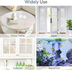 rabbitgoo Window Privacy Film, Mosaic Stained Glass Film, 23.6" x 78.5" | - Image 7