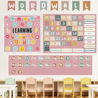 Inkspire Boho Pink Bulletin Board Paper Roll, 14.8FTx18.5IN Large Reusable - Image 4