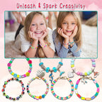leitait Girls Toys Bracelet Making Kit -3400pcs Charm Jewelry Making Kit - Image 5