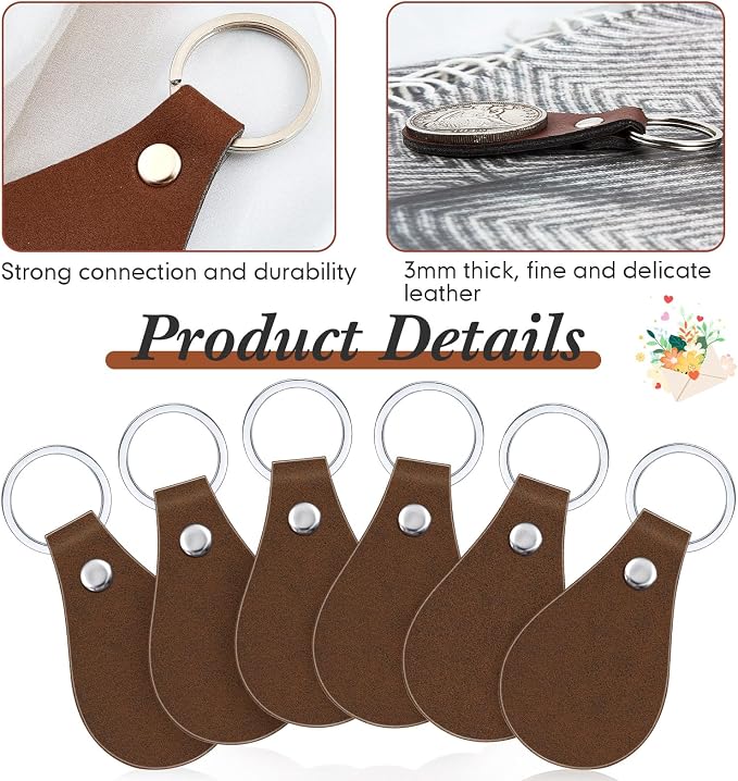 Taiyin 30 Pcs Leather Key Fob Kit - Image 3