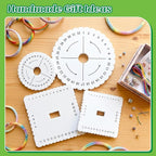 BILLIOTEAM 4 PCS 4 Sizes Braiding Disk Square Kumihimo Beading Cord Disc | - Image 7
