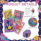 Watersay 24 Pack Unfinished Adhesive Sand Art Painting Boards Peel Stick - Image 3