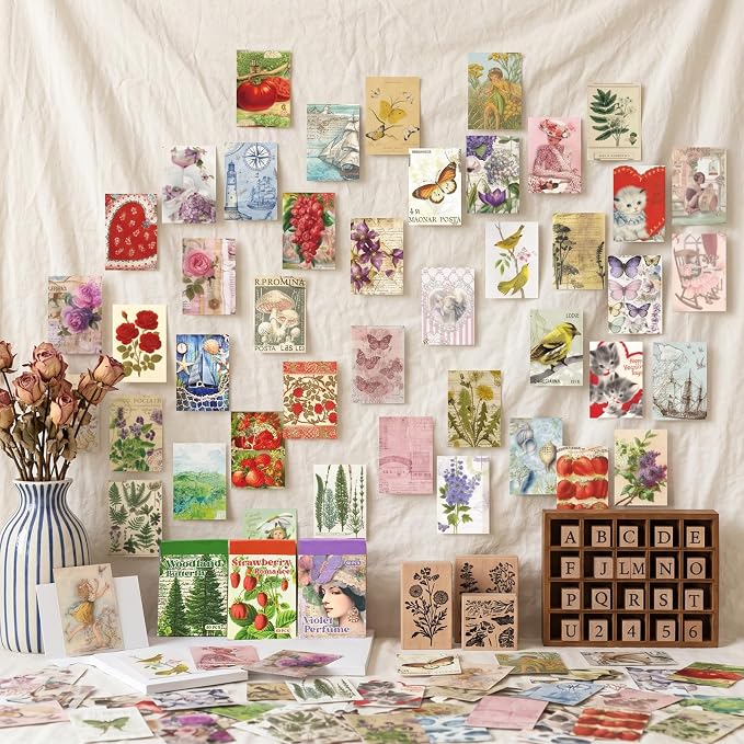 Vintage Washi Sticker Book, Scrapbooking, Travel Albums, Junk Journals and DIY - Image 3