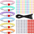 Ferreve 35 Sets Pastel Religious Bead Wristband Craft Kit Jesus Love Me Faith by Ferreve
