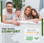 RUVANTI 100% Cotton Sheets – King Size Percale Bedding, Cooling & Breathable - Image 7