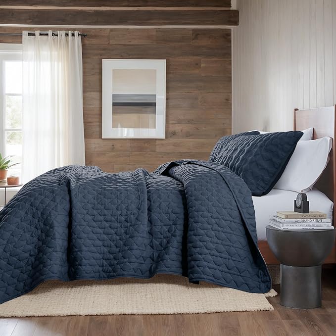 WDCOZY Navy Blue Quilt Twin Size Bedding Sets - Image 5