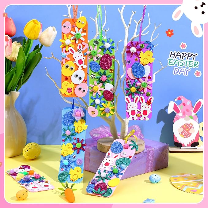 Easter Kids Craft Kit 36Sets Spring Foam Stickers Bookmark Ornament Decor | 36 - Image 5