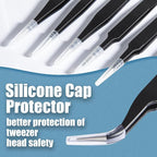 6 Pcs Precision Tweezers Set, Premium Anti-Static Stainless Steel Tweezer - Image 7
